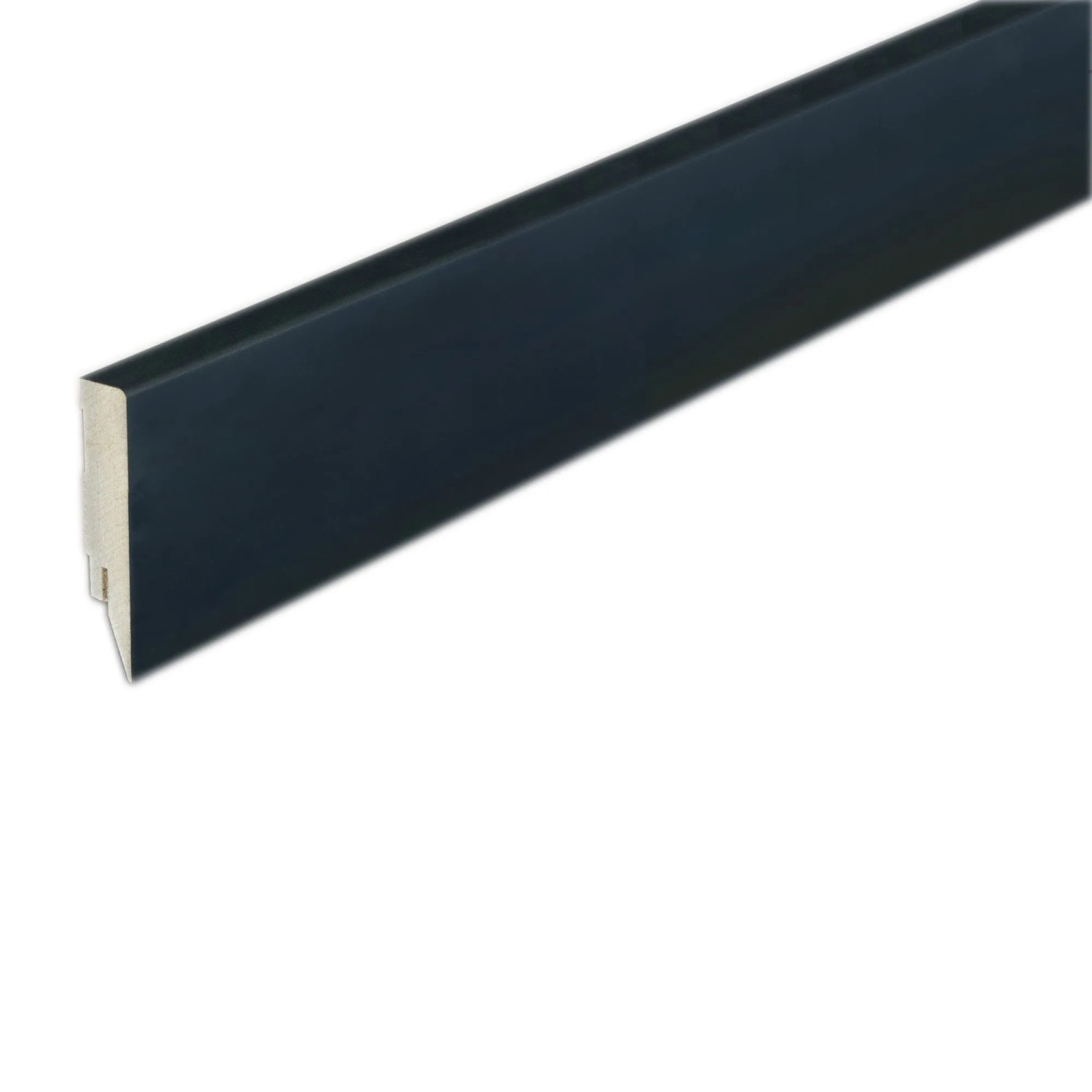 Sockelleiste Topline mit Clipfräsung 2.500 x 16 x 78 mm Schwarz