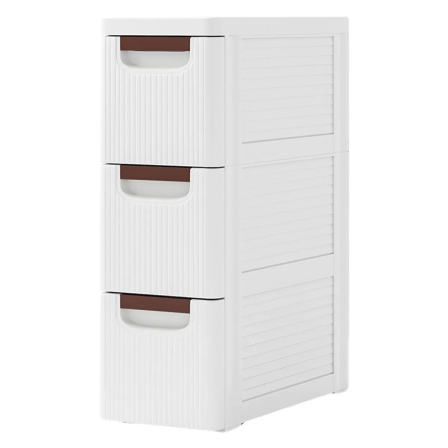 Costway Nischenschrank 20 cm Breit 3 Schubladen Weiß 42 x 19 x 57 cm günstig online kaufen