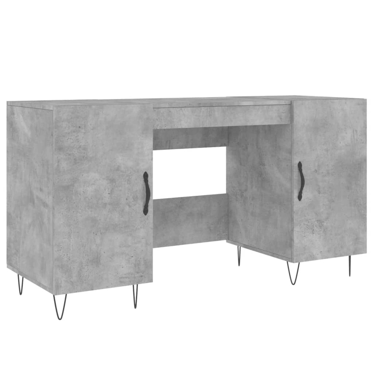 vidaXL Schreibtisch Betongrau 140x50x75 cm Holzwerkstoff 829544 günstig online kaufen