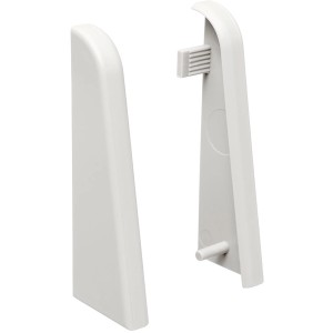 Living by Haro Endkappen, weiß, für 58x19 mm Sockelleisten, 2 Stück Zubehör für Laminat & Parkett