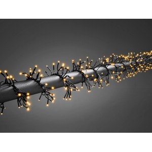 Konstsmide Micro LED Cluster Lichterkette mit 1152 bernsteinfarbenen LEDs für innen und außen.