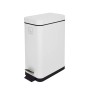 Weißer Svita Treteimer STM10, 10L, mit Inneneimer und Softclose-Deckel.