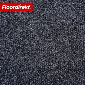 Floordirekt Nadelvlies Teppich Malta Messeteppich Anthrazit 200 x 50 cm