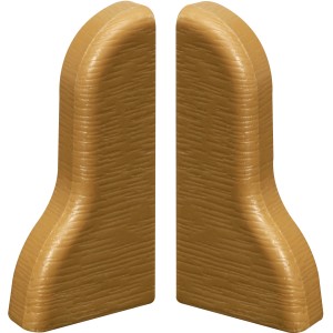 System 8 Endkappen in Eiche (2 Stück) für Laminat und Parkett.