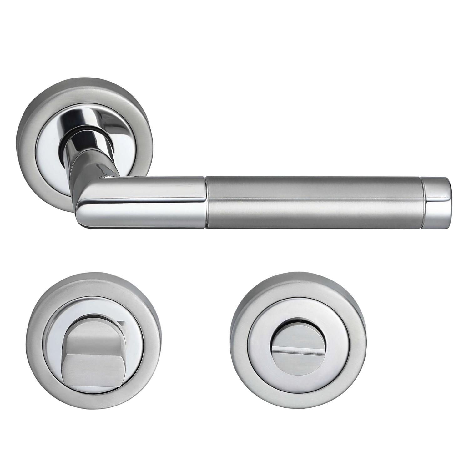 MeinTürgriff Drückergarnitur Nizza Edelstahl/Chrom Türgriff Türdrücker Rose günstig online kaufen