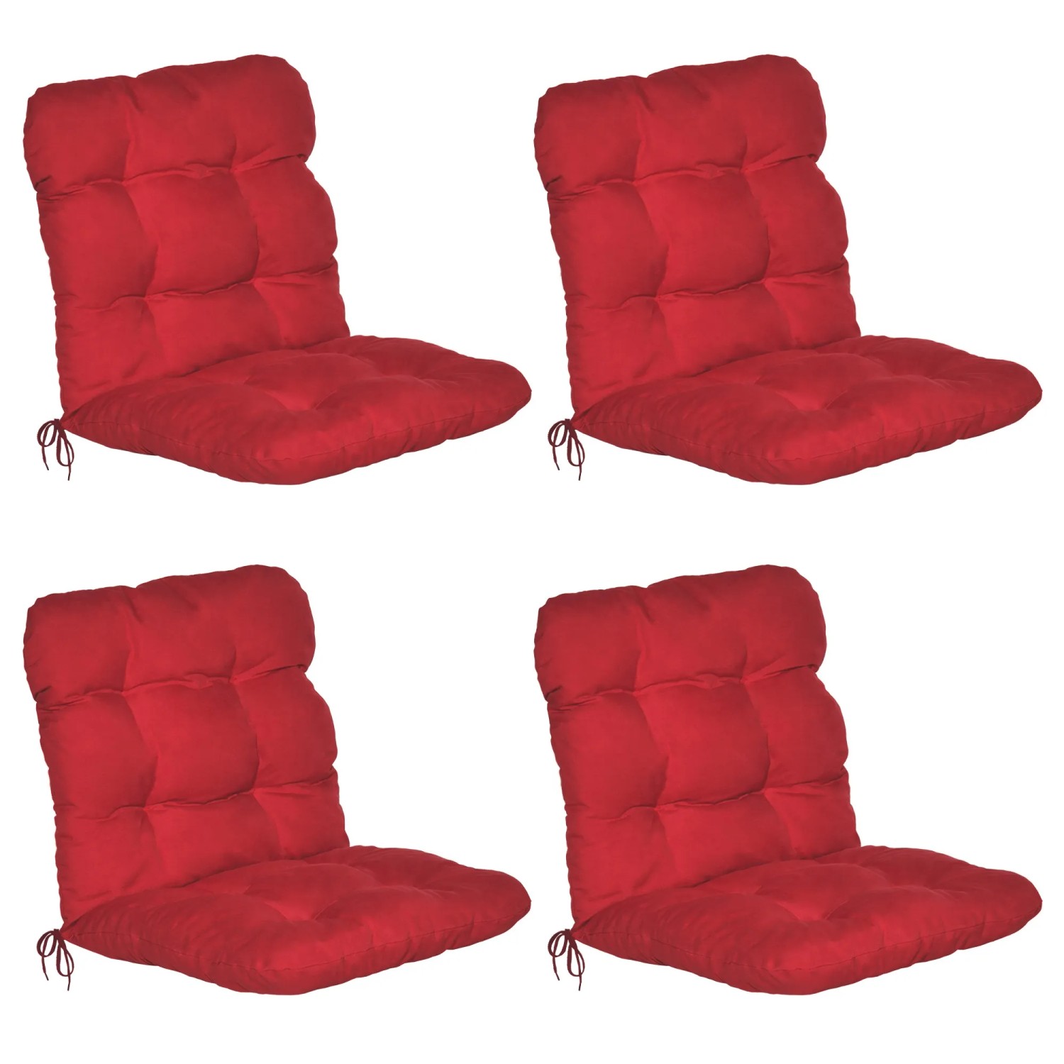 Beautissu Flair HL Hochlehner 120x50x8cm Rot 8tlg