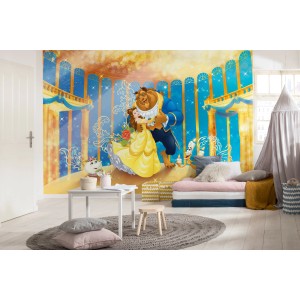 Komar Fototapete "Die Schöne und das Biest" (368x254cm) im Kinderzimmer.