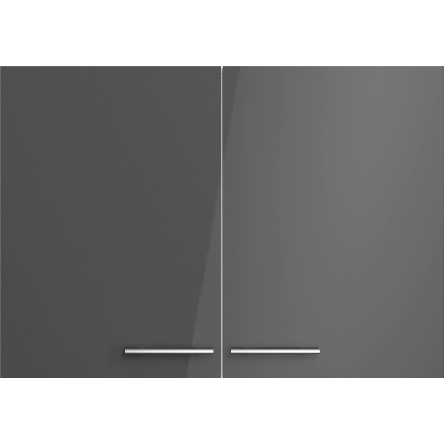 Optifit Hängeschrank Jonte984, 100 cm, anthrazitfarbene Front, Wildeiche Korpus, mit zwei Türen.