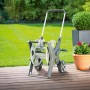 LUX Schlauchwagen Professional aus Metall für Gartenschläuche, mobil und robust.