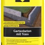 Gelber Sack Sakret Gartenbeton mit Trass 30 kg für Fundamente und Befestigungen im Garten.