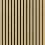 Akustikpaneel Muster Eiche unbehandelt, MDF mit schwarzem Filz. Holzpaneel für Wand- und Deckenverkleidung.