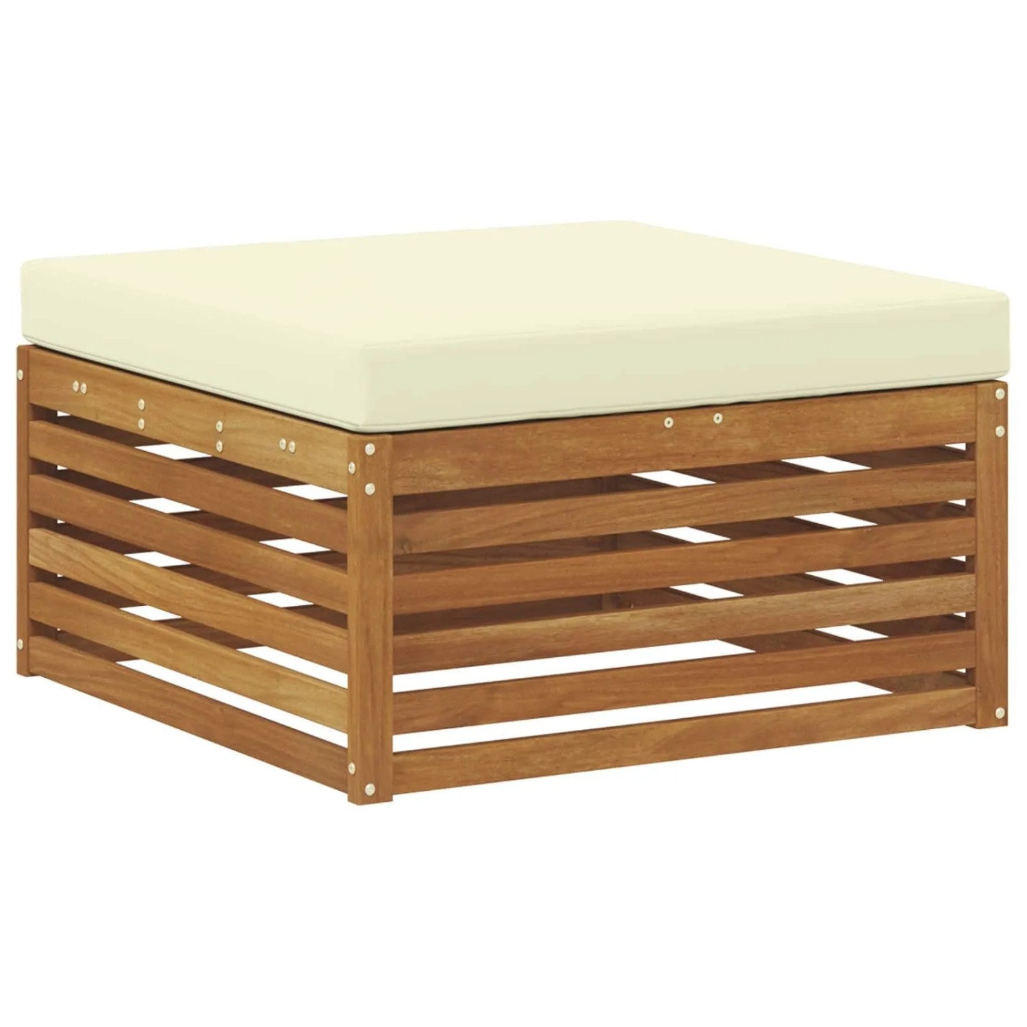 vidaXL Outdoor-Fußhocker Massivholz Akazie Natur 900558