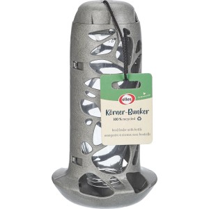 Elles Vogelfutterspender Körner-Bunker, Ø 13 cm, aus recyceltem Material.