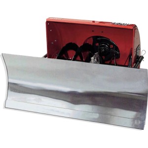 MTD Schneeräumschild für Schneefräsen, 100 cm breit, silberfarben.