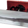 MTD Schneeräumschild für Schneefräsen, 100 cm breit, silberfarben.
