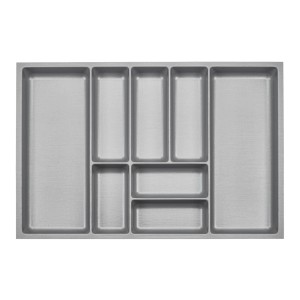 SOTECH ORGA-BOX-3 Besteckeinsätze Tiefe 473 mm Höhe 50,5 mm Silbergrau Schubladeneinsätze Breite 691 mm