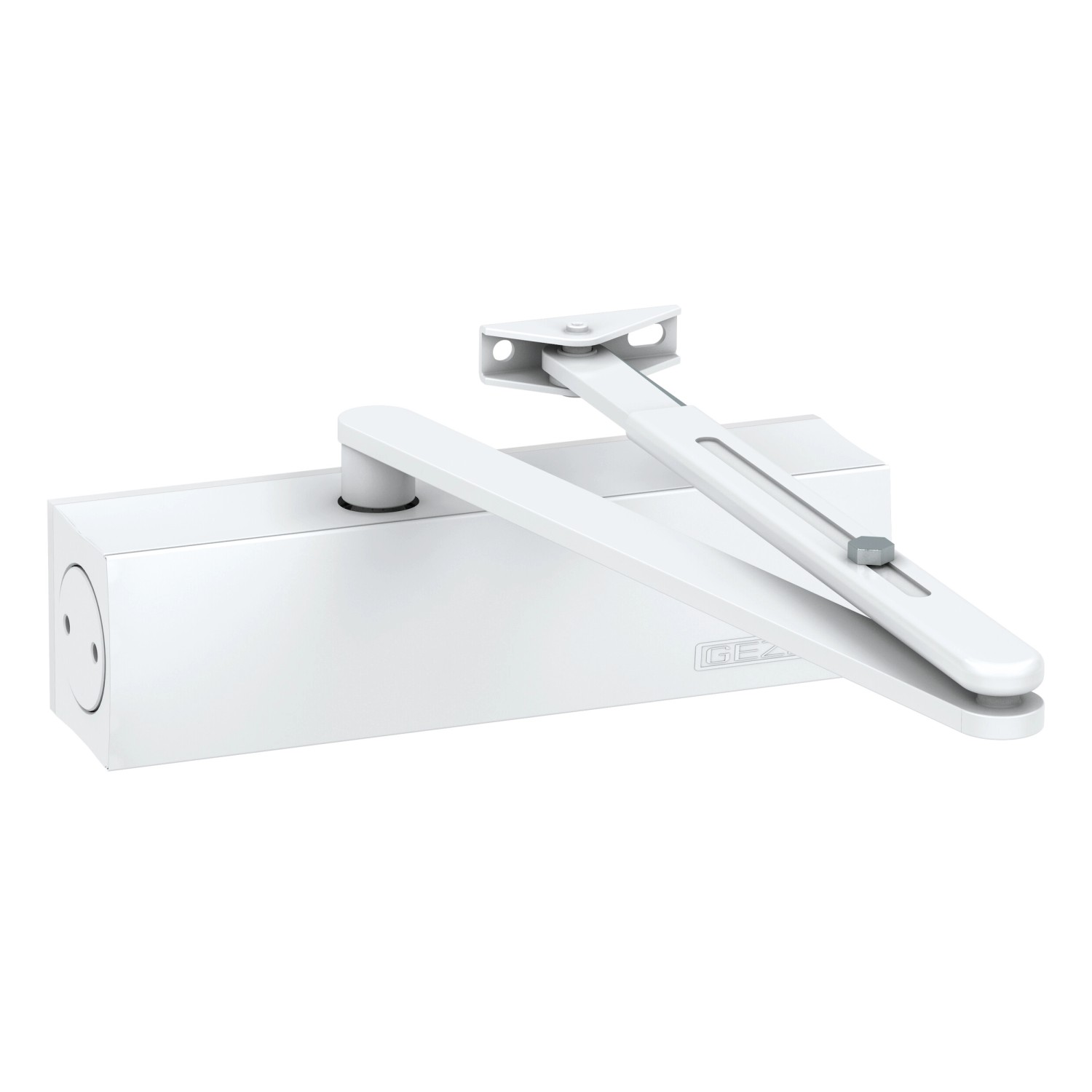 Geze - Türschließer - TS 2000NV - Weiß - mit Standardgestänge - 1401-0102