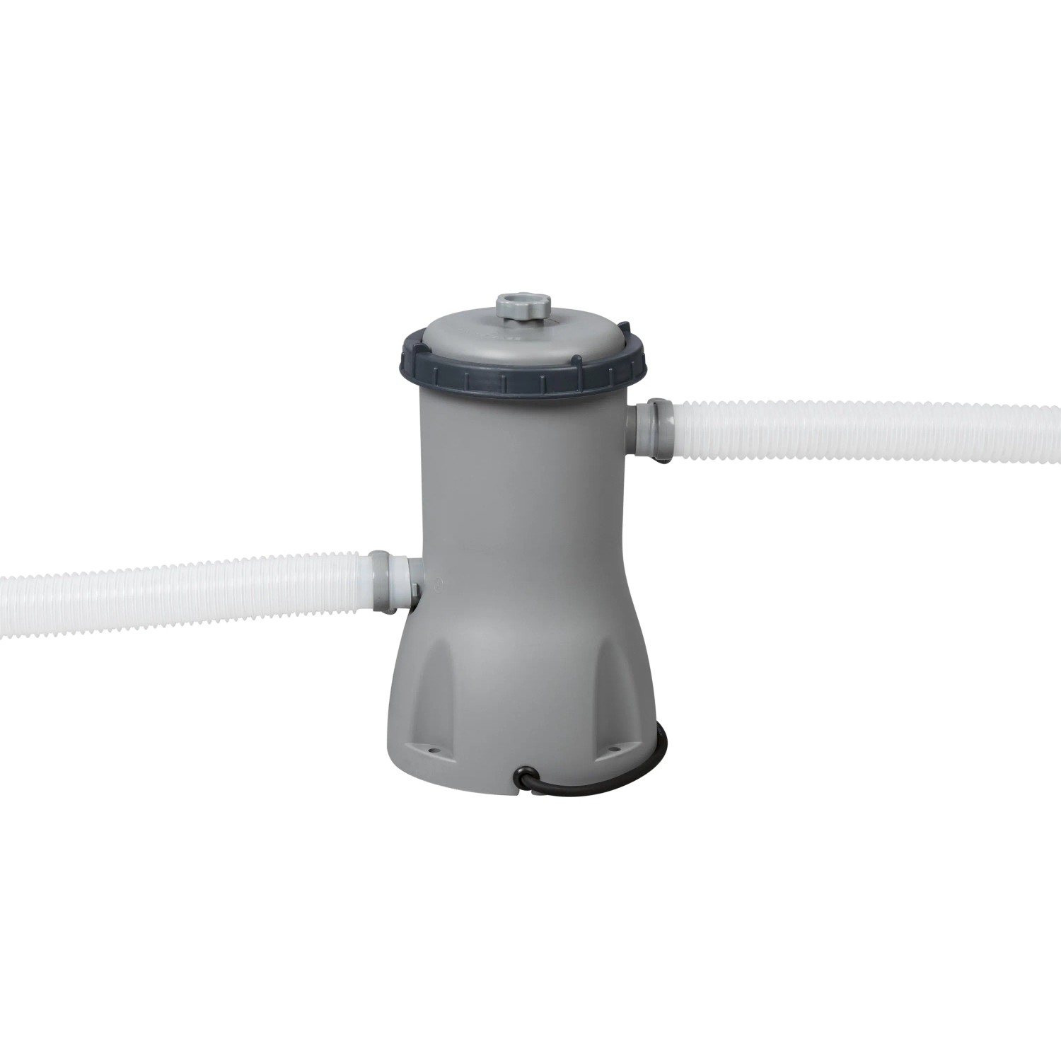 Filterpumpe für Bestway Fast Set Pool, grau, mit Schläuchen.