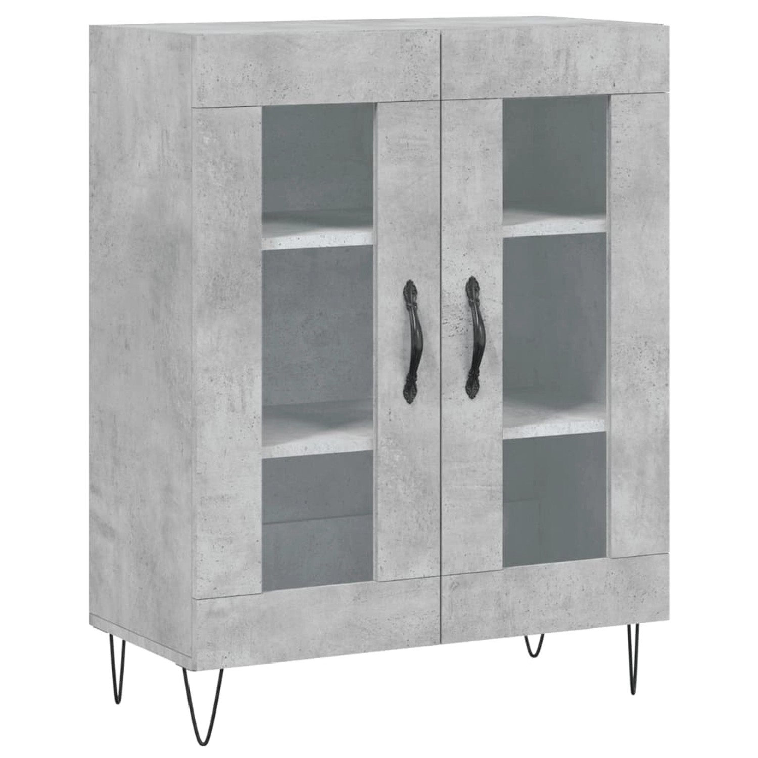 vidaXL Sideboard Betongrau 69,5x34x90 cm Holzwerkstoff 827784 günstig online kaufen