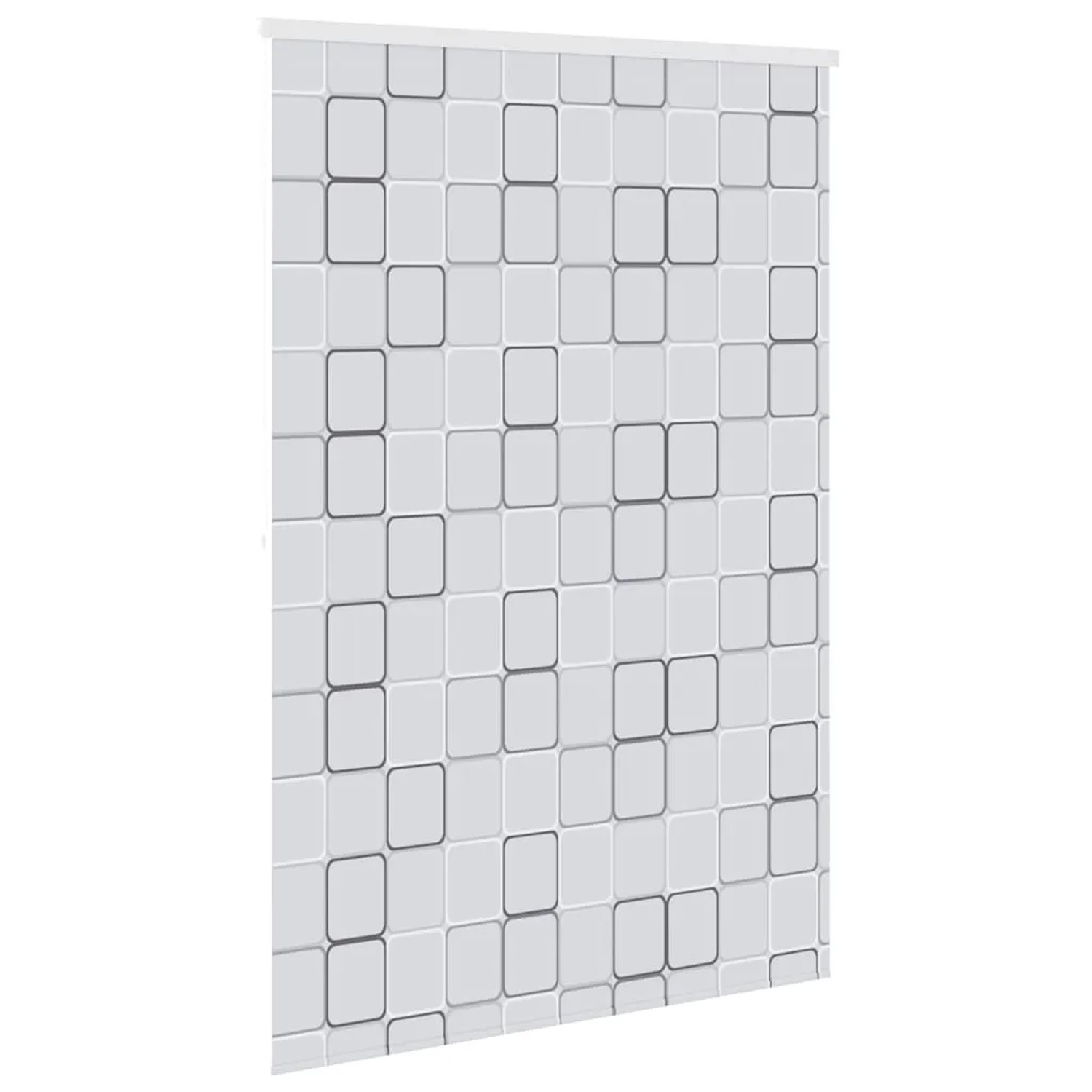 vidaXL Duschrollo 140x240 cm mit dezentem Quadratmuster für Ihr Badezimmer.