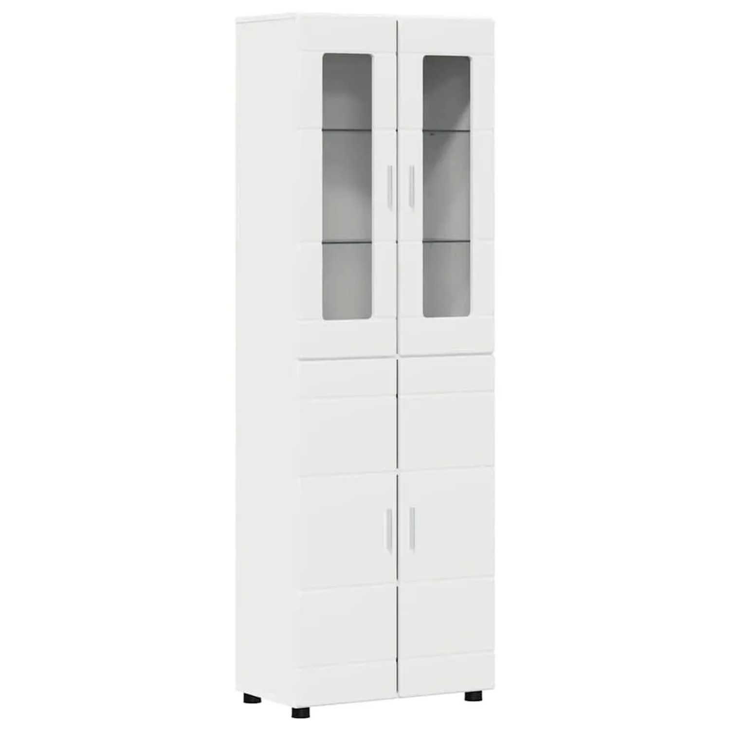 vidaXL Highboard mit Regal FLORIN Weiß 60 x 35 x 182 cm Holzwerkstoff 3397914