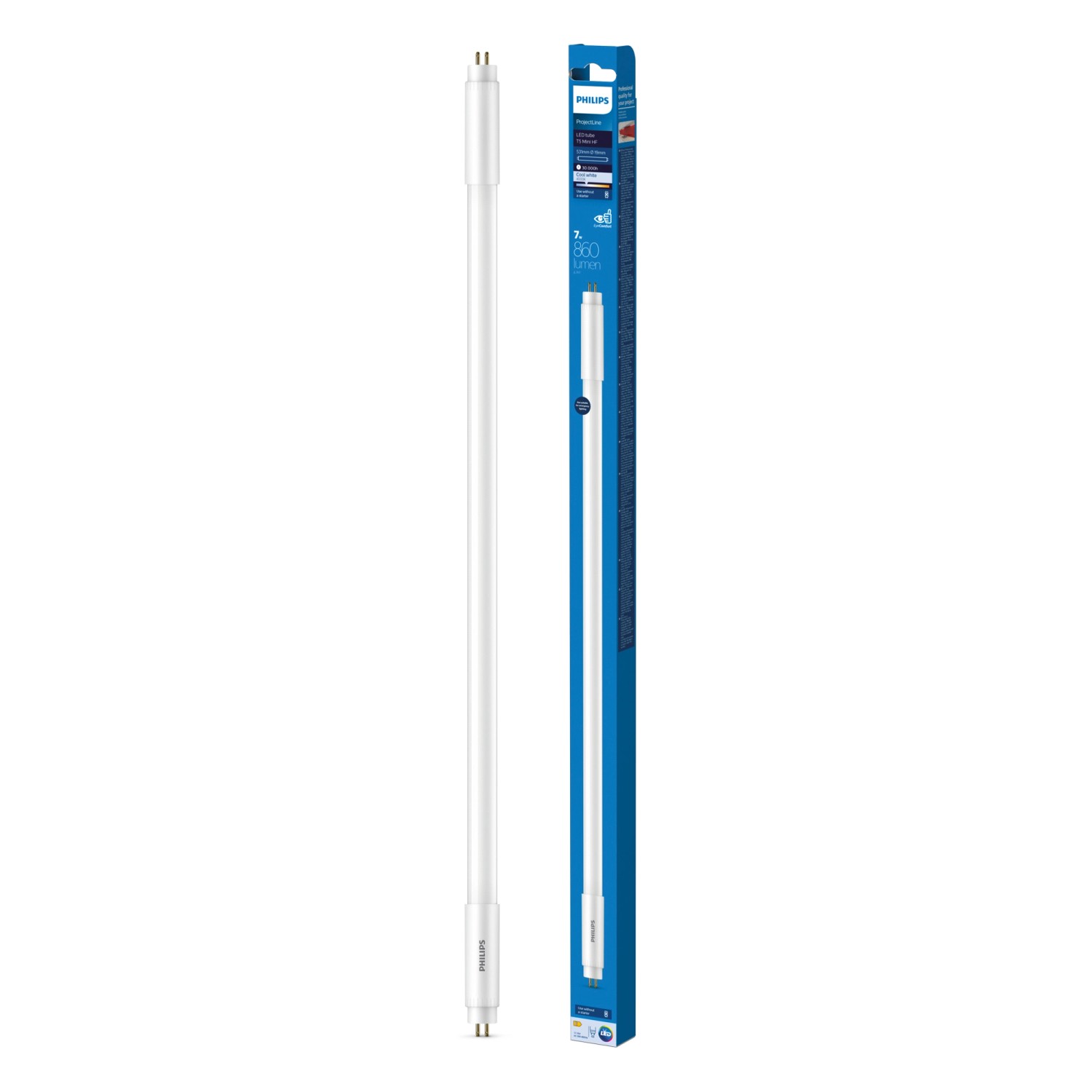 Philips LED-Röhre T5 G5 Weiß 13 W 860 lm 53,1 cm x Ø 1,9 cm