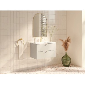 Vente-unique Waschbeckenunterschrank Lavena Beige 80 cm