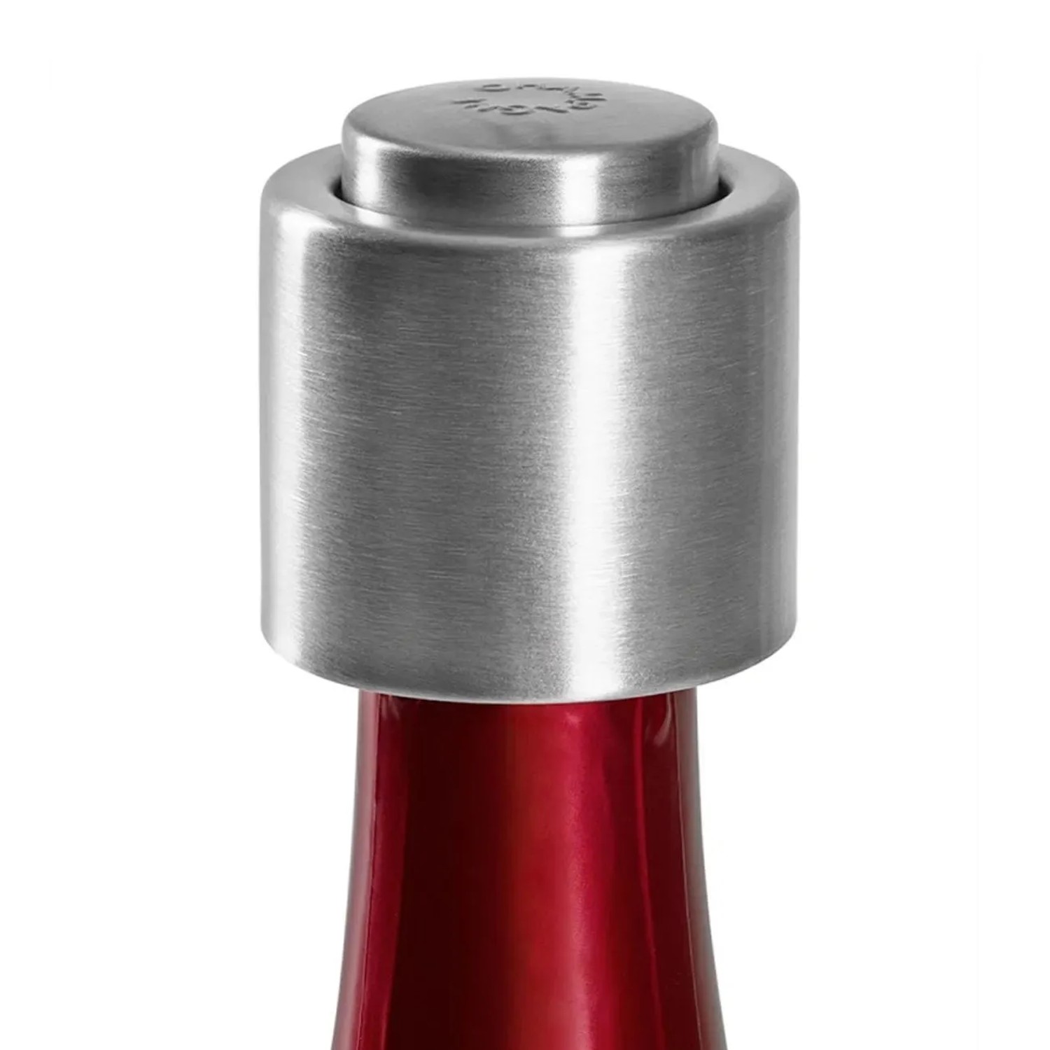 Ich-Zapfe Weinstopfen Champagnerstopfen Drop & Close Metall Silber