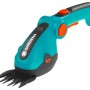 Gardena Akku-Gras- und Strauchschere ComfortCut Li Set, blau/schwarz, mit USB-C Ladekabel.