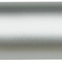 LUX Aluminiumstiel Professional, 140 cm, für Reinigungsgeräte. Silberfarben mit blauem Griff.