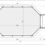 Draufsicht: Karibu Pool 4 Set KDI mit Sonnenterrasse B, Maße und Details zum Holzpool.