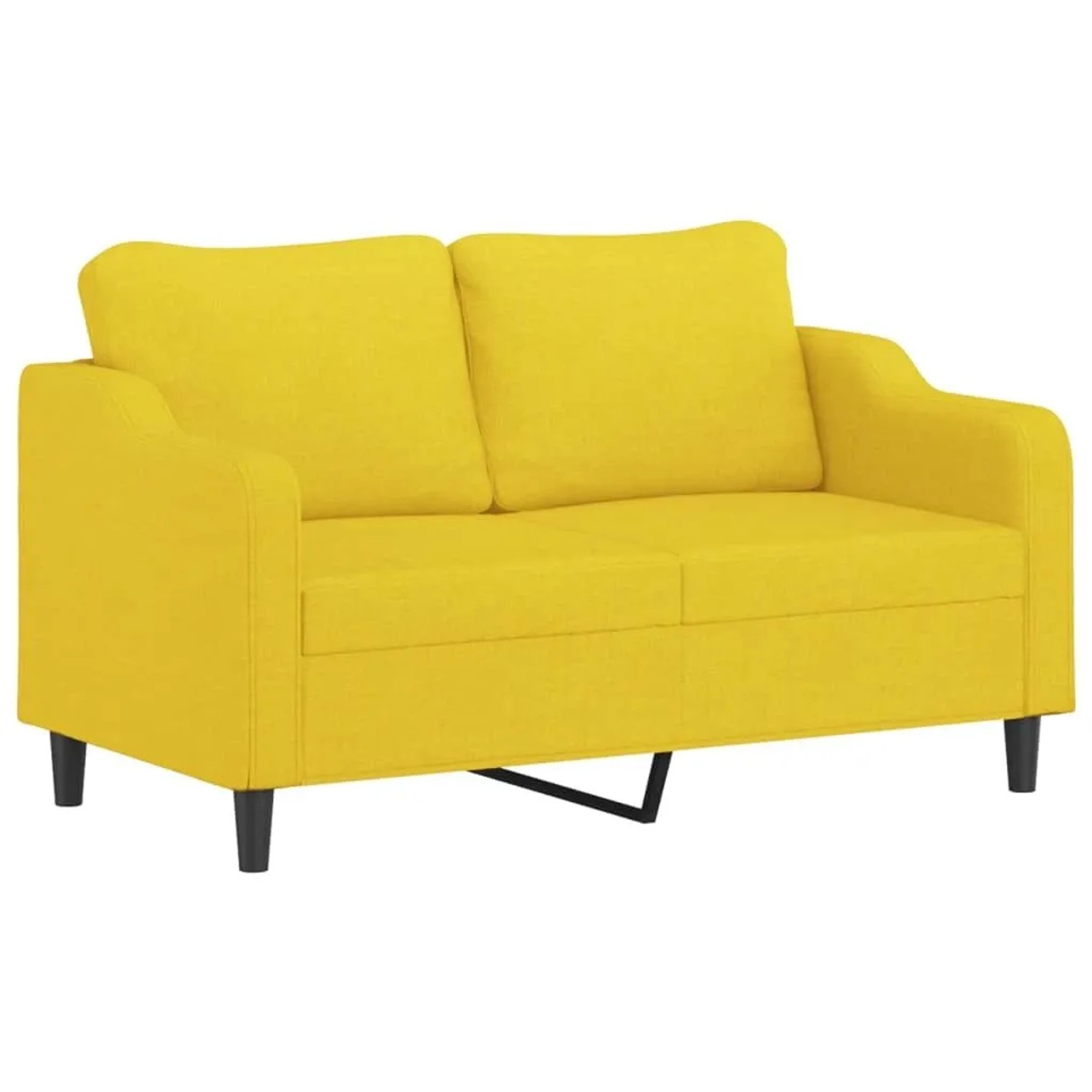 vidaXL 2-Sitzer-Sofa Hellgelb 140 cm Stoff 359364 günstig online kaufen