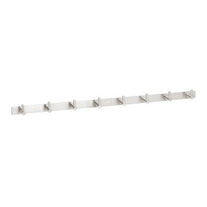 SOTECH Hakenleiste CORA aus gebürstetem Edelstahl mit 8 Haken. Moderne Garderobenleiste für Wandmontage.