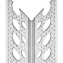 Alu-Eckschoner für Gipskarton, 23,5x23,5x2500 mm, für Kantenschutz im Trockenbau.