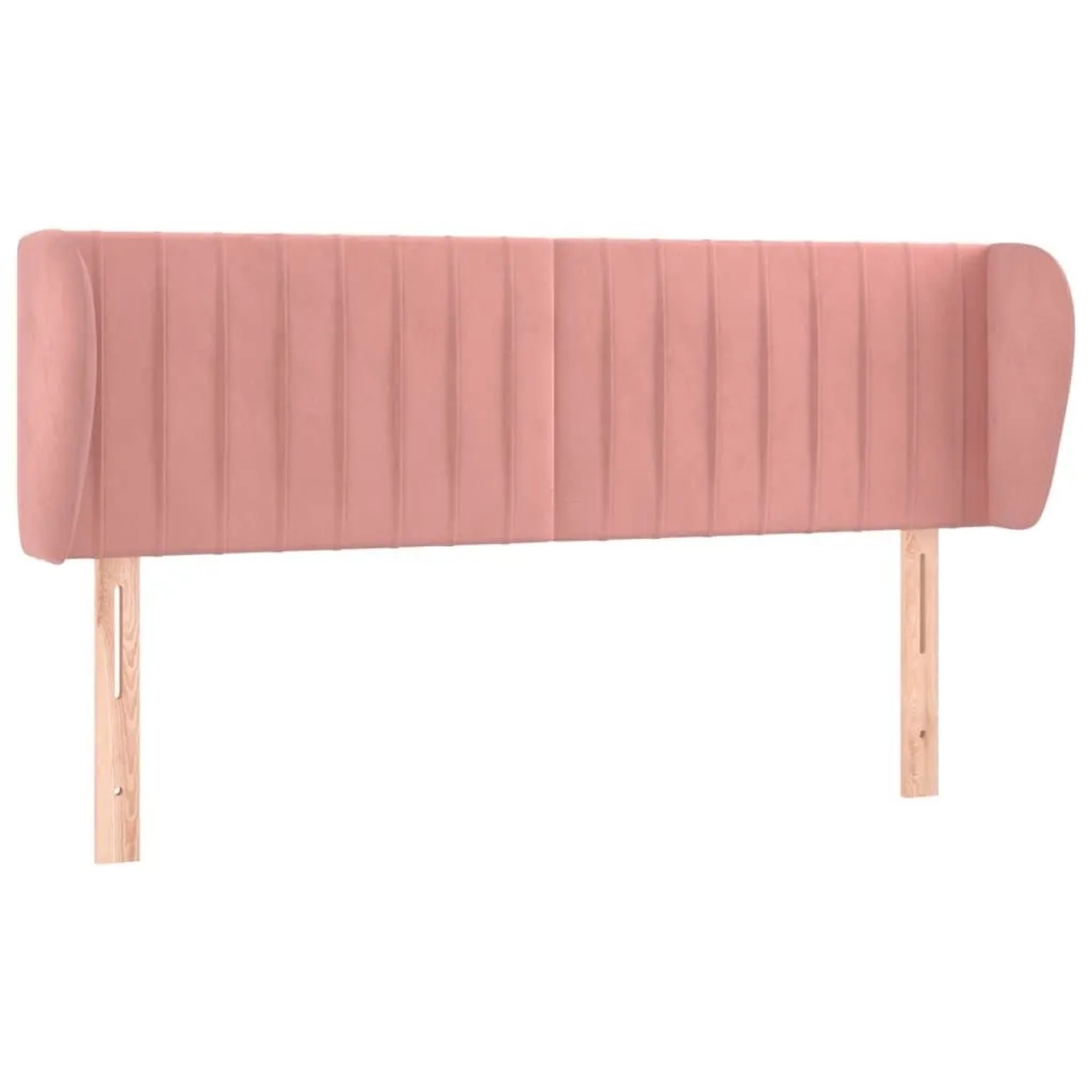 vidaXL Kopfteil mit Ohren Rosa 147x23x78/88 cm Samt 3117435