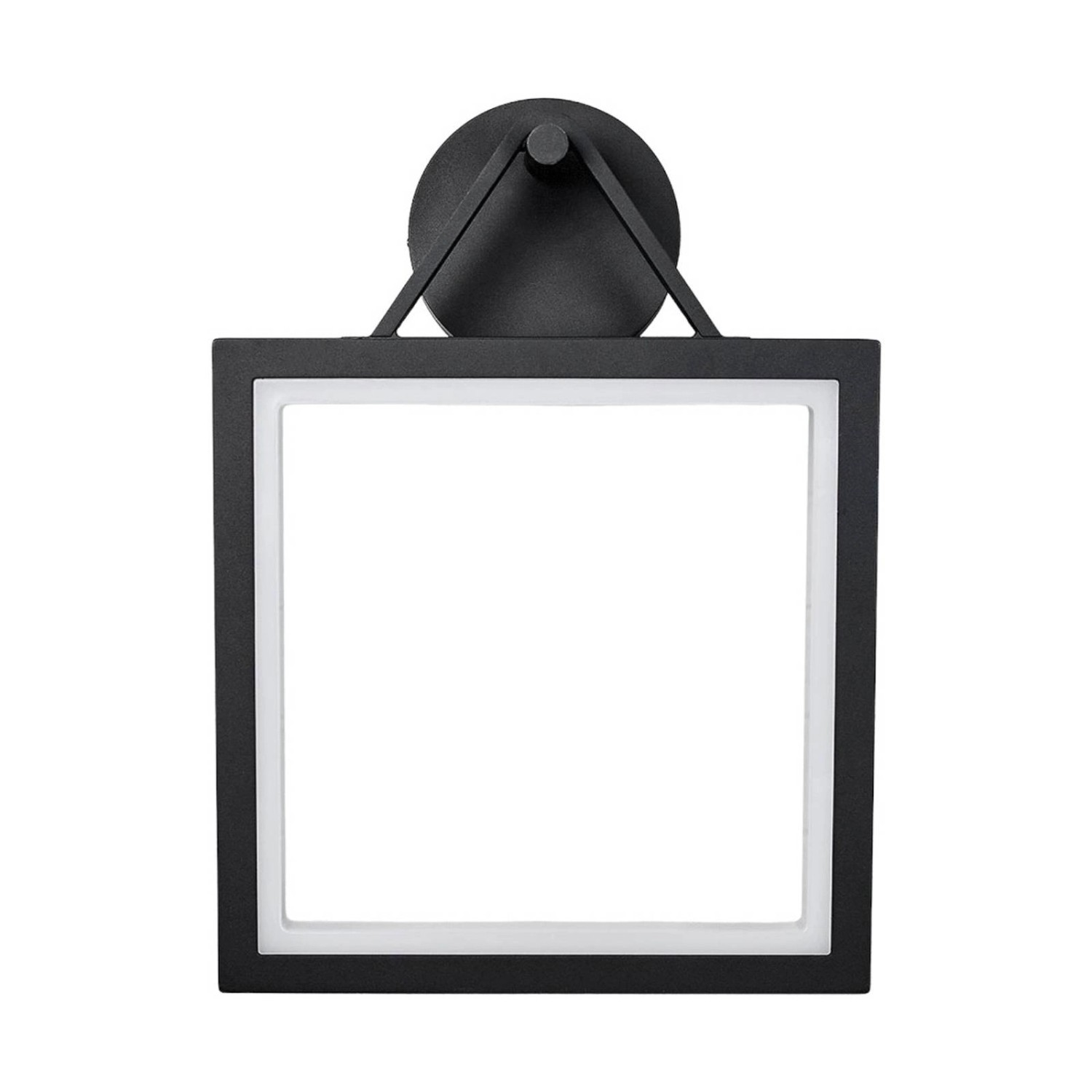 Lucande LED Wandleuchte Außen Mirco 9619147 Modern in Schwarz aus Aluminium 1-flammig