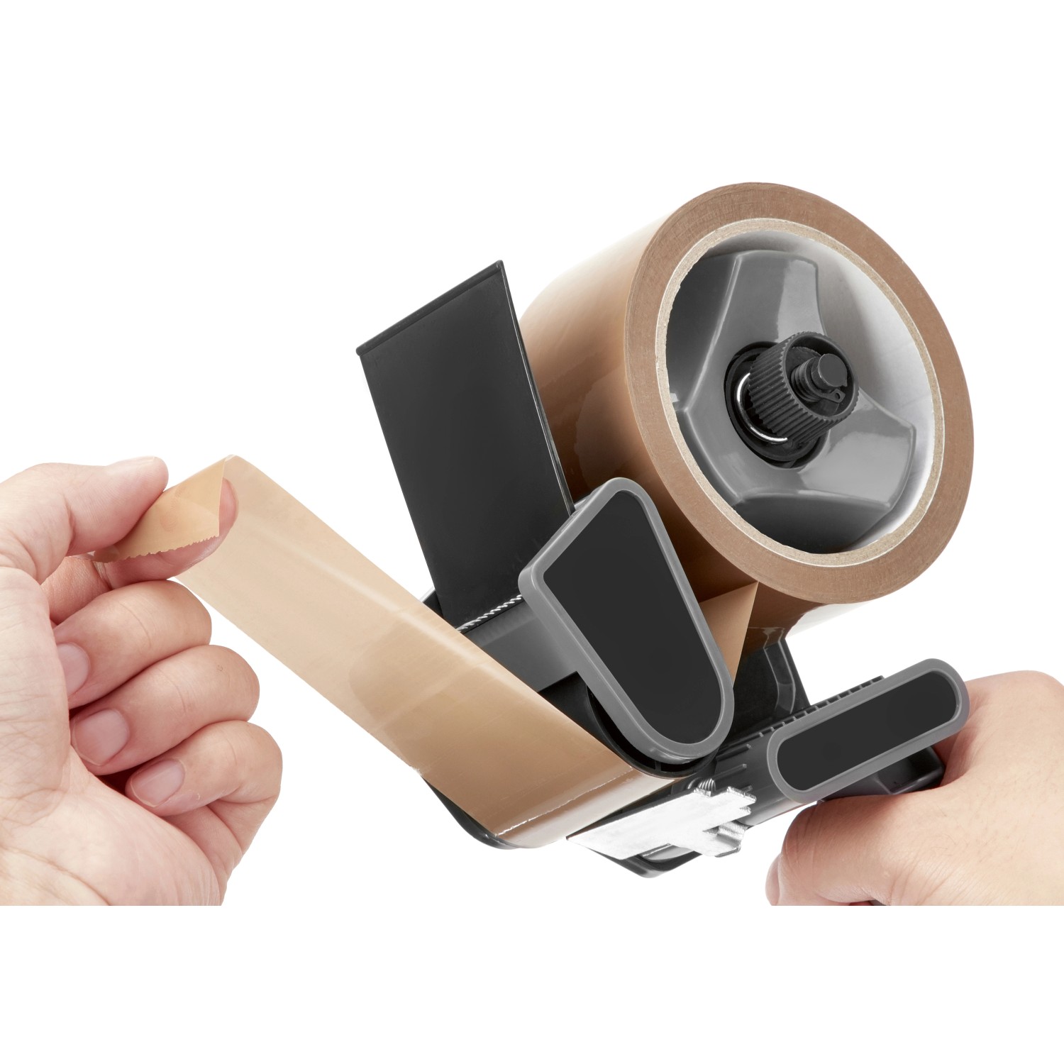 Packbandabroller mit Packband Braun 66 m x 50 mm günstig online kaufen