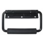 HMF 14991-02 Klappgriff 2er Set Gefedert 3 Loch 13 x 3 cm Schwarz_4