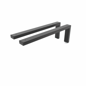 HEVVA Waschtischhalterung MAIN 45 cm Tief 2er Set Schwarz