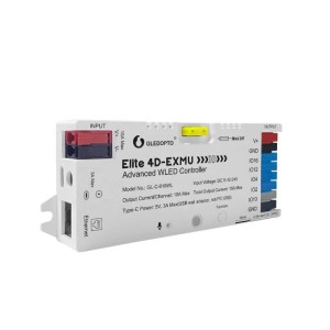Weißer GLEDOPTO WLED Controller GL-C-618WL Elite Advanced mit Ethernet für 4-Kanal LED-Stripes.