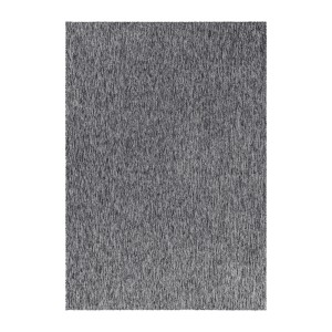Grauer Ayyildiz Kurzflorteppich Nizza, 200x290 cm. Schlichter, melierter Kurzflor-Teppich.
