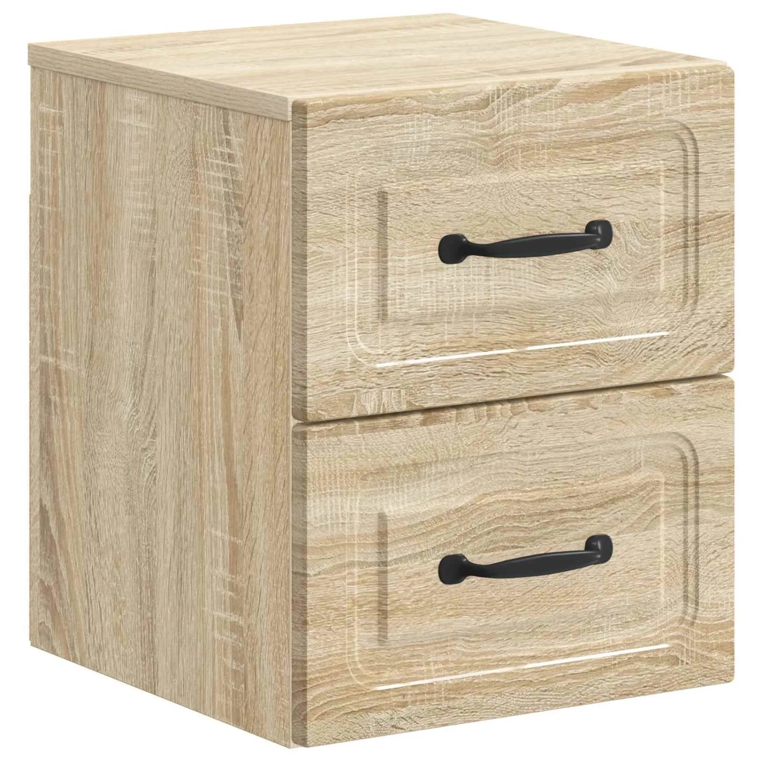 vidaXL Wandmontierter Nachttisch Sonoma-Eiche 34,5 x 33 x 40 cm 899319