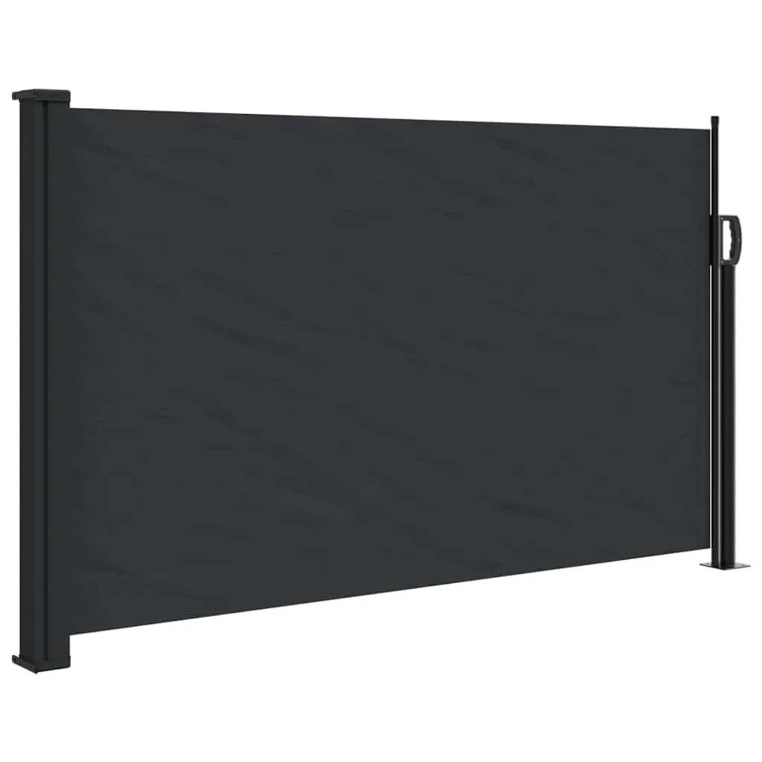 vidaXL Seitenmarkise Ausziehbar Schwarz 117x300 cm 4004279