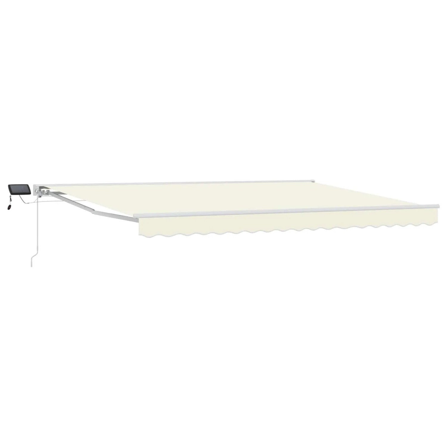 vidaXL Manueller Markisenrahmen mit LEDs Creme 4,5 x 3,5 m 3420668