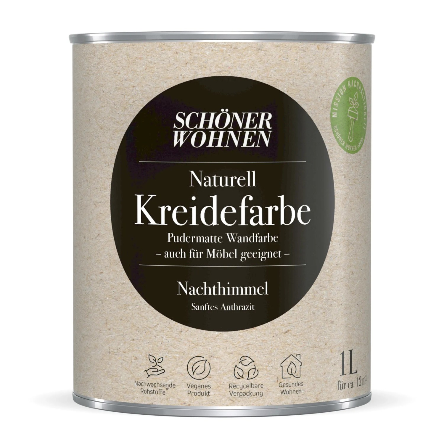 Schöner Wohnen Kreidefarbe Naturell Nachthimmel 1,