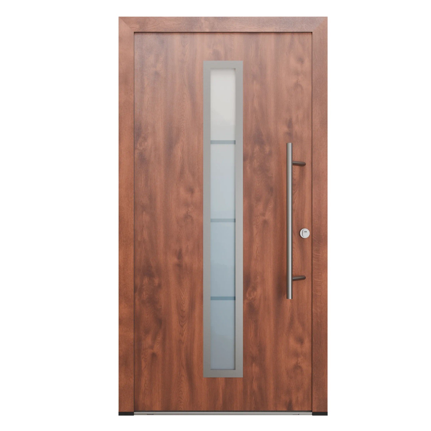 FM Türen AS68 Modell 01 1000 x 2000 Nussbaum Rechts Innen Beschläge Set 13 Glas 20