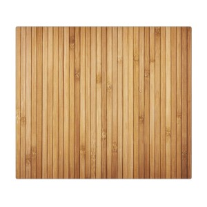 Banjado Herdabdeckplatte aus Glas mit Bambus-Motiv, 60x52 cm, auch als Schneidebrett nutzbar.