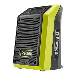 Ryobi Akku-Bluetooth-Radio RRDAB18-0, 18V, mit DAB-Funktion. Akkugerät in Schwarz und Gelb.