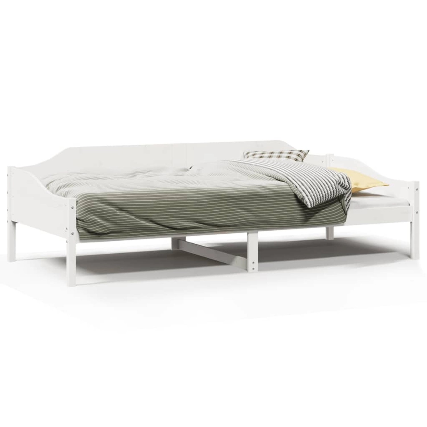 vidaXL Massivholzbett ohne Matratze Weiß 80x200 cm Kiefernholz 850912 günstig online kaufen