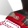 Detailaufnahme der Einhell Akku-Luftpumpe CE-AP 18 Li-Solo mit eingeschalteter LED-Leuchte.